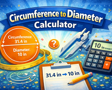 Circumference to diameter calculator