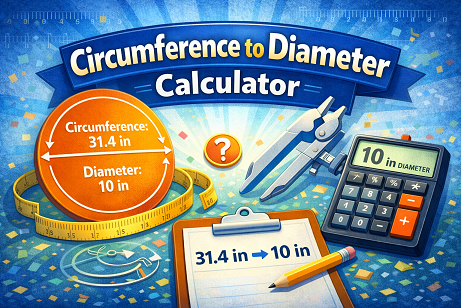 Circumference to diameter calculator