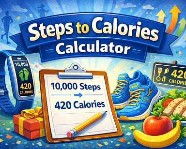 Steps to calories calculator
