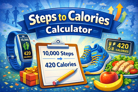 Steps to calories calculator