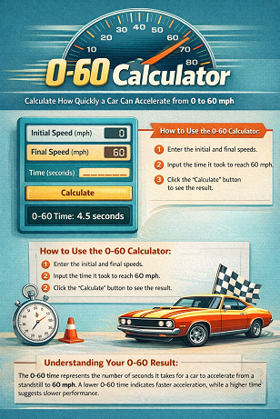 0-60 Calculator