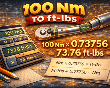 100 nm to ft lbs