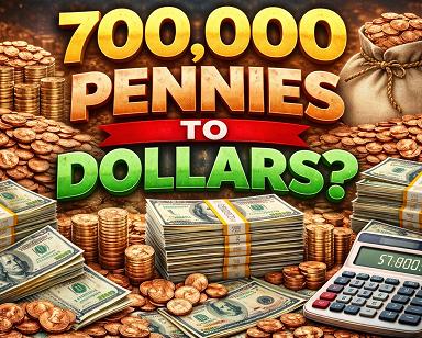 700 000 pennies to dollars