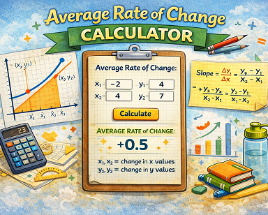 Average rate of change calculator