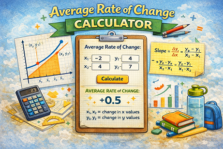 Average rate of change calculator