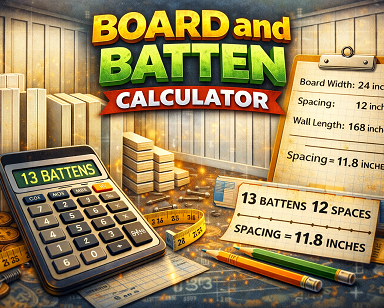 Board and batten calculator
