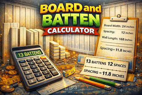 Board and batten calculator