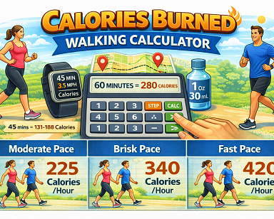 Calories burned walking calculator