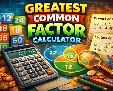 Greatest common factor calculator