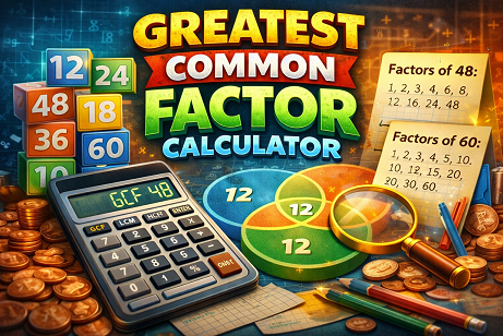 Greatest common factor calculator