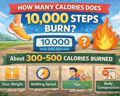 How many calories does 10000 steps burn