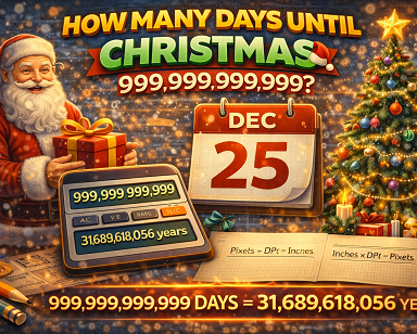 How many days until christmas 999999999999