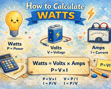 How to calculate watts