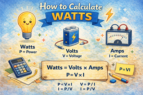 How to calculate watts