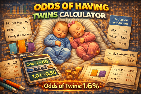 Odds of having twins calculator