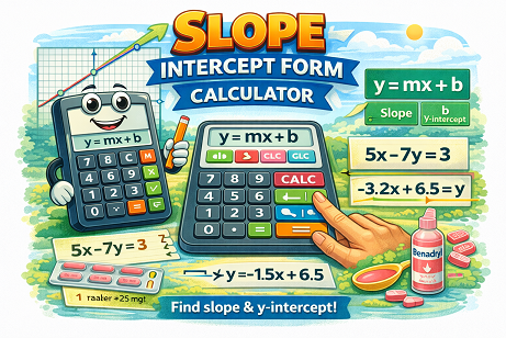 Slope intercept form calculator
