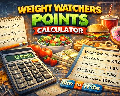 Weight watchers points calculator