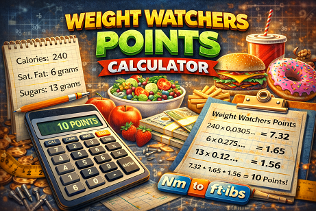 Weight watchers points calculator